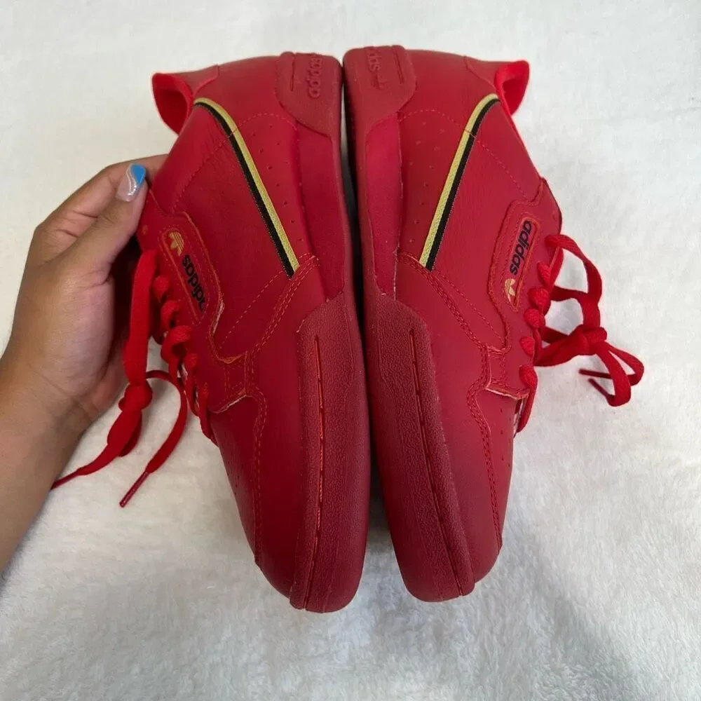 Adidas Red Continental 80 Lace Up Sneakers 9 Men NEW